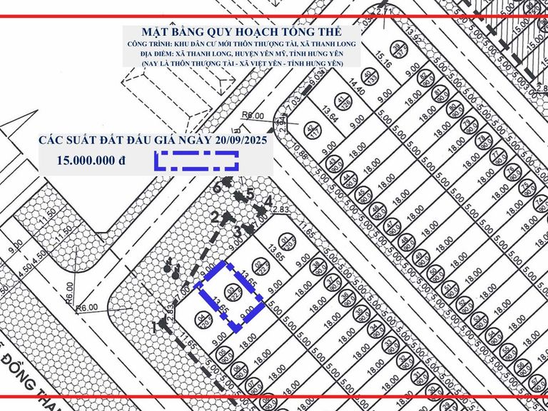 QUYỀN SỬ DỤNG 21 SUẤT ĐẤT CHO NHÂN DÂN LÀM NHÀ Ở TẠI XÃ VIỆT YÊN, TỈNH HƯNG YÊN