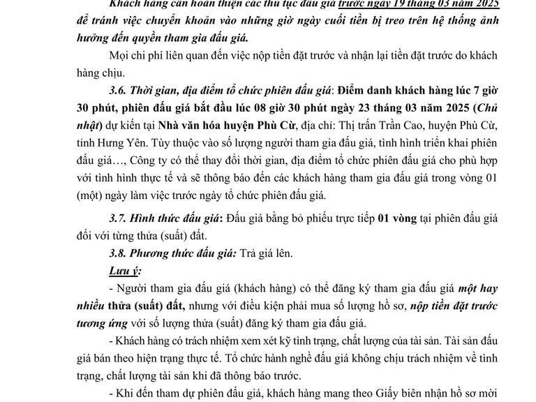 QUYỀN SỬ DỤNG 107 SUẤT ĐẤT CHO NHÂN DÂN LÀM NHÀ Ở TẠI KHU DÂN CƯ SỐ 10 XÃ ĐÌNH CAO, HUYỆN PHÙ CỪ, TỈNH HƯNG YÊN — ảnh 15