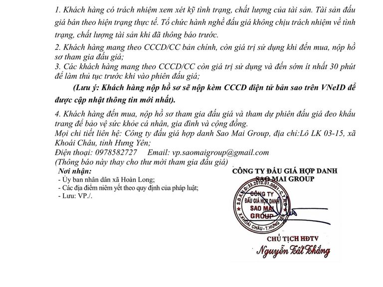 Quyền sử dụng đất cho nhân dân làm nhà ở tại khu giãn dân Trương Kênh Cầu (Ngần Rẽ) tại xã Hoàn Long, tỉnh Hưng Yên — ảnh 5