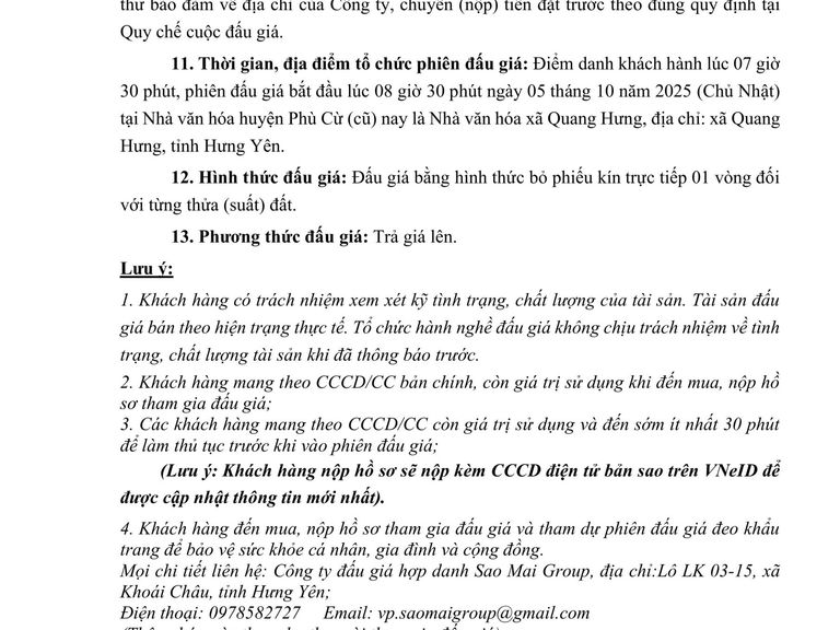 Quyền sử dụng đất cho nhân dân làm nhà ở tại khu dân cư thôn Cát Dương, xã Tống Phan (cũ); khu dân cư xã Quang Hưng và khu dân cư 06 xã Tống Phan (cũ) nay thuộc xã Quang Hưng, tỉnh Hưng Yên — ảnh 4
