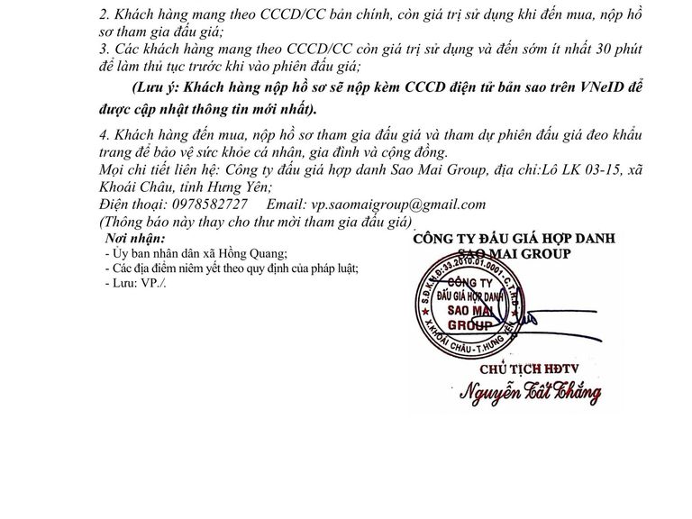 Quyền sử dụng 41 suất đất (đợt 1) cho nhân dân làm nhà ở tại xã Hồng Quang, tỉnh Hưng Yên — ảnh 4