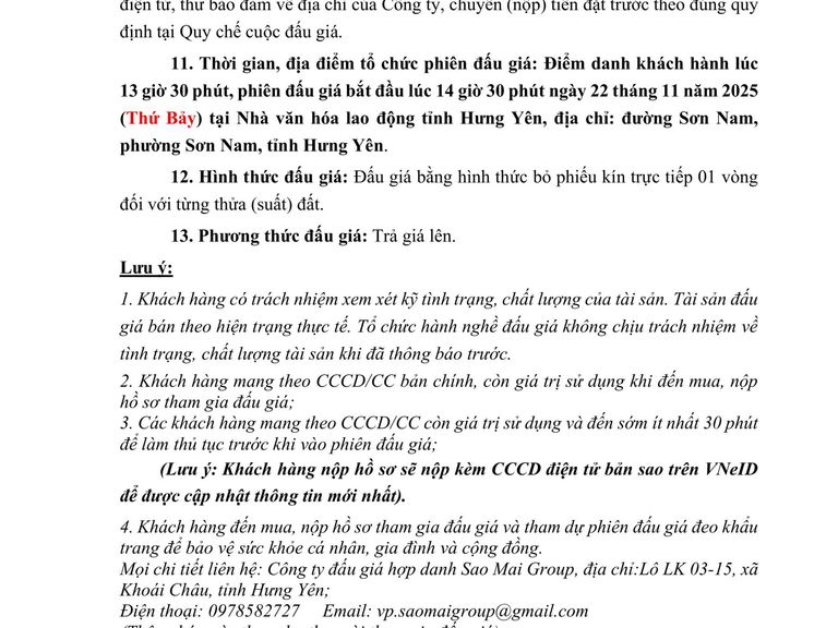 Quyền sử dụng đất cho Nhân dân làm nhà ở tại các thửa đất của các khu đấu giá trên địa bàn phường Phố Hiến đợt 03 năm 2025 (Copy) — ảnh 3