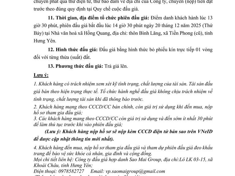 Quyền sử dụng 57 suất đất (đợt 2) cho nhân dân làm nhà ở tại xã Hồng Quang, tỉnh Hưng Yên — ảnh 4