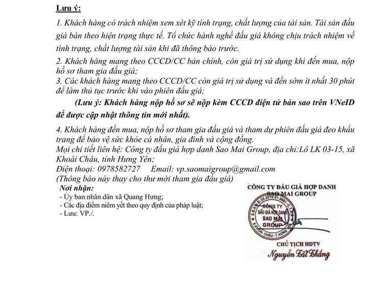 Quyền sử dụng 48 suất đất (đợt 1 năm 2026) cho nhân dân làm nhà ở tại Khu dân cư số 9 xã Quang Hưng, tỉnh Hưng Yên — ảnh 4