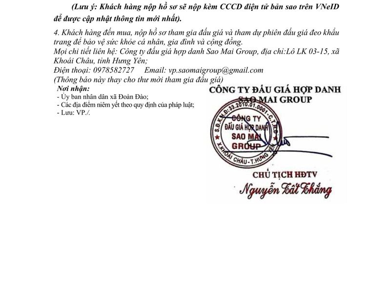 Quyền sử dụng 79 suất đất (đợt 2 năm 2026) cho nhân dân làm nhà ở tại Khu tái định cư và đấu giá quyền sử dụng đất cho nhân dân làm nhà ở tại xã Đoàn Đào, huyện Phù Cừ (cũ) để phục vụ dự án đường Tân Phúc – Võng Phan (giao ĐT.378), tỉnh Hưng Yên — ảnh 5