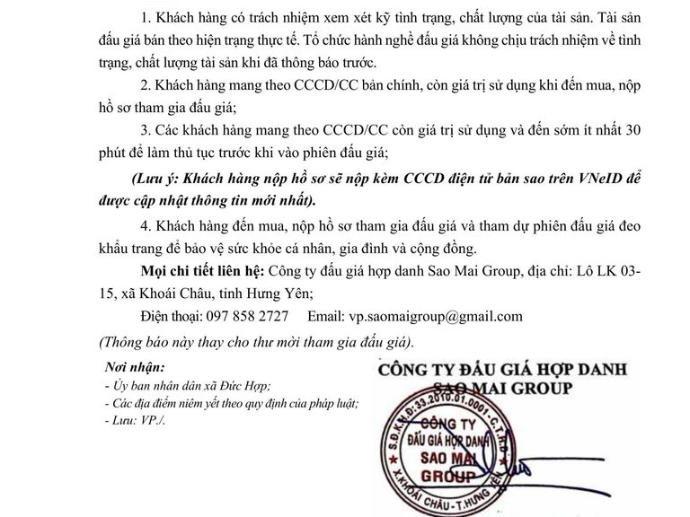 Quyền sử dụng 54 suất đất cho nhân dân làm nhà ở tại xã Thọ Vinh, huyện Kim Động – vị trí số 02 nay là xã Đức Hợp, tỉnh Hưng Yên — ảnh 4