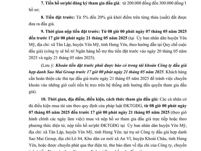 QUYỀN SỬ DỤNG ĐẤT CHO NHÂN DÂN LÀM NHÀ Ở TẠI THÔN HÀO XUYÊN, XÃ TÂN LẬP, HUYỆN YÊN MỸ — ảnh 3