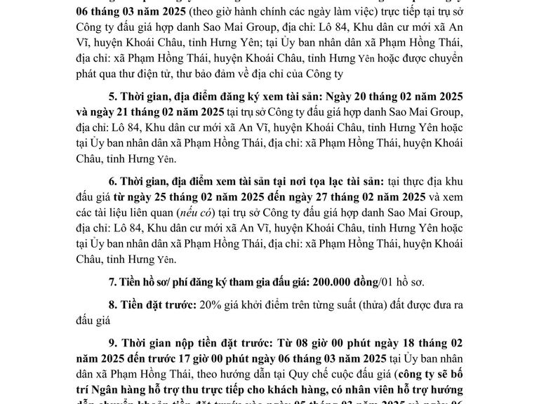QUYỀN SỬ DỤNG 68 SUẤT CHO NHÂN DÂN LÀM NHÀ Ở TẠI KHU DÂN CƯ NÔNG THÔN MỚI XUÂN ĐÌNH, XÃ PHẠM HỒNG THÁI, HUYỆN KHOÁI CHÂU, TỈNH HƯNG YÊN — ảnh 4