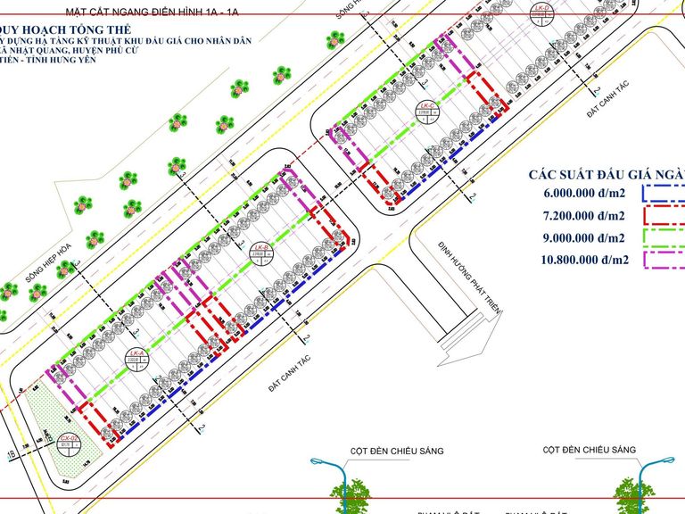 Quyền sử dụng 72 suất đất (đợt 1) cho nhân dân làm nhà ở tại Khu dân cư xã Nhật Quang, huyện Phù Cừ (cũ), thuộc địa phận xã Tiên Tiến, tỉnh Hưng Yên